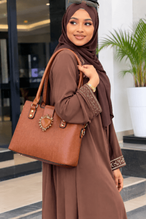 Crown denim bag